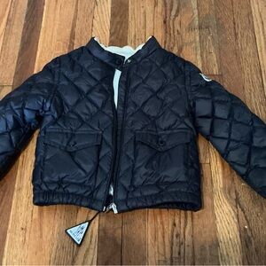 Moncler Kids Black Quilted Puffer Jacket